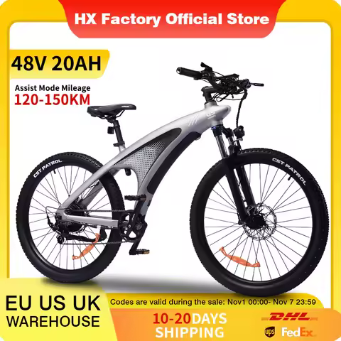 HX Q5 e bike Adults electric bike 48V 20AH 27.5 Inch Electric bicycle City Electric bike E Bikes Mou