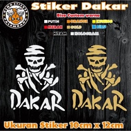 DAKAR skull cutting sticker