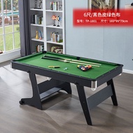 6ft Folding Pool Table 1.8m Adult Children Billiard Table Full Set Of Billiards Table Tennis