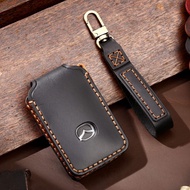 Genuine Leather Key Cover For Mazda CX8 2023 2024 2 3 6 CX5 CX3 CX30 CX8 CX9  Key Case Key Holder