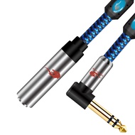 GOLLEY LION สายสัญญาณเสียงตัวผู้เป็นตัวเมีย1/4นิ้ว6.35มม. TRS สำหรับกีตาร์/เวที/สตูดิโอจอภาพ