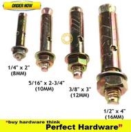 Sleeve PJ Anchor / Sleeve Anchor Screw Wallplug /Wall Plug Besi 1/4x25/16x 2 3/43/8x31/2x4