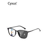 Cyxus Photochromic Multifocal Blue Light Blocking Reading Glasses Rectangular Frame Near & Far Use A