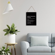 UYIKG School Resource Officer Definition - School Office Decor Wood Hanging Sign - Office Workstatio