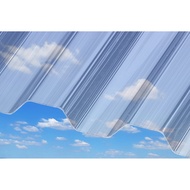 (Ft) Corrugated Polycarbonate Transparent Roof Sheet / Atap Cerah Lutsinar 2mm ±