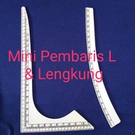 MINI PEMBARIS L & LENGKUNG PLASTIK
