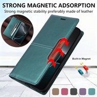Leather Phone Case for iPhone 17 16 15 14 13 12 11 Pro Max Air Magnetic Flip Wallet iPhone 17E 16E 1