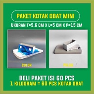 Mini Package Contains 60: Mini Medicine Box, Medicine Box Package