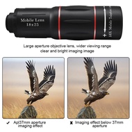 ♞APEXEL Universal 18x25 Monocular Zoom HD Optical Cell Phone Lens Observing Survey 18X Telephoto Le