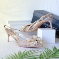 Zara Heels Ribbon Slingback Shoes 33656-1 - 5 cm