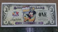 01-1-- 2009年 迪士尼   米奇  米老鼠  生日快樂 1美元紀念鈔