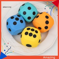 [AM] Anxiety Relief Toy Colorful Dice Squeeze Toy for Stress Relief and Play Soft Tpr Elastic Simulation Dice Pinch Toy for Adults and Teens Fidget Squishy Toy for Party Favor