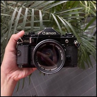 #Bekas! Kamera Analog Canon A1 Lensa Canon 50mm f1.4 Tinggal Pakai