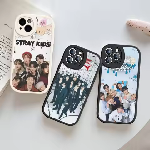 1pc Cool Kpop Singer S-stray K-kids Phone Case Hard Leather For IPhone 16 15 14 13 12 Mini 11 14 Pro