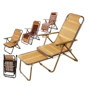 Foldable Chair Home Recliner Chair Office Bamboo Mat Recliner Summer Mat Folding Chair (DS)