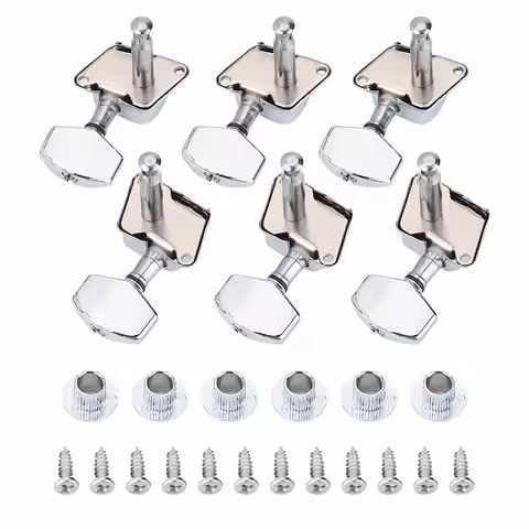 Guitar Tuning Pegs 3R 3L Semiclosed Metal Machine Heads String Tuning Key Pegs Tuners for Folk Guita