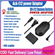 ACK-E12 CA-PS700 + DR-E12 7.4V2A AC Charger Adapter DC Coupler LP-E12 Dummy แบตเตอรีสำหรับ Canon EOS-M EOS M10 M50 M100 M200กล้อง