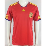 2010 Spain Home Vintage Football Jersey Quick Dry Sports Football Shirt AAA