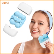 ICE ROLLER Facial Massager 2IN1 - Jade Stone & Croyo Metal Therapy Combination, Hyper Cooling System