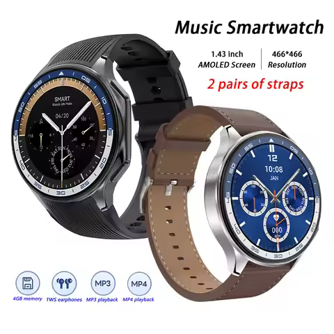 DT Watch X AMOLED Smart Watch Men Women Digital Wrist Watches Music Player Local Album Smartwatches 