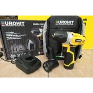 Eurohit 12V 2.0Ah 2Ah Li-ion Compact Cordless Drill Driver C12-CD C12CD Combo Set europa hilt milwaukee total makita