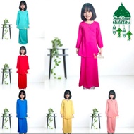 Baju Kurung Moden dan Kurung Peplum Budak Baju Raya 2023 Baju Kurung Cotton Kanak kanak Perempuan 1-12 Tahun