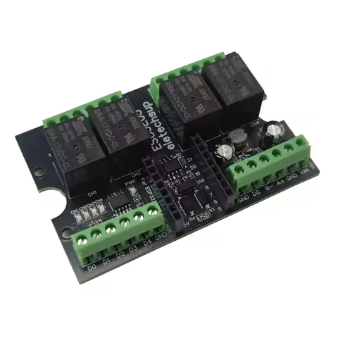 ESP32 C3 Relay Module for Arduino IOT Network, Mini Expansion Board with 4AI-4DO RS485, Supports DC 