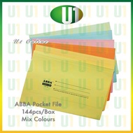 ABBA Pocket File / Fail Pocket / Paper File / Manila Card Pocket File (144pcs)