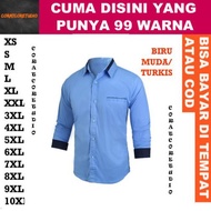 KEMEJA 99 COLORS 10XL 9XL 8XL 7XL 6XL 5XL 4XL 3XL XXL XL LMS XS Jumbo BIG SIze Men's Shirt Men's Shi