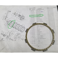 YAMAHA Y125ZR CLUTCH PLATE SET / HLY 100% (2S6-E6331-00)/(2S6-E6621-00)