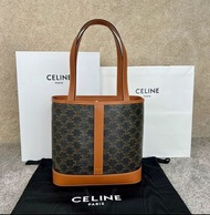 全新靚貨 Celine 小號直款 Cabas 手提包 肩斜背包女款💡包裝齊全，原廠禮盒+加防尘袋