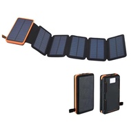 Solar Power Bank 2,0000mAh Large Capacity Folding Solar Power Bank Outdoor Solar Power Bank