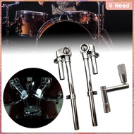 [Wishshopeeyas] 2Pcs Tom Drum Mount Brackets Shop Music Store Musical Instrument Accessories