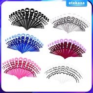 [Etekaxa] 50pcs Stretching Kit Ear Taper Plugs 14G-00G Ear Tunnels Set Mixed Size