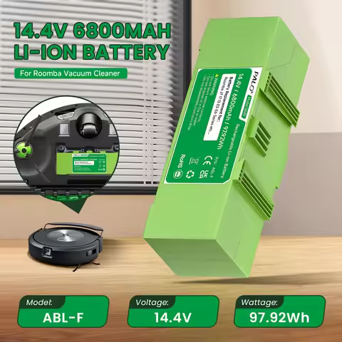 6800mAh 14.4V Lithium Ion Replacement Battery for iRobot Roomba j7, i7, i3, i4, e5, e6 Series batter