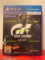 （中古二手）PS4遊戲 GT賽車 跑車浪漫旅 競速 GRAN TURISMO Sport 港版中英文版 （支持VR 體感遊戲）