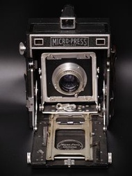 Micro-Press England + Graflex 152mm f4.5  4x5 大底 菲林相機 Field Camera