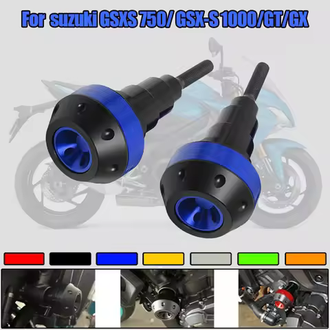 For GSXS 750 GSX-S 1000 1000GT 1000GX GSXS750 GSXS1000 GT GX CNC Protector Pad Frame Sliders Crash F