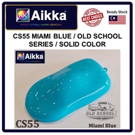 AIKKA Paints CS55 / MIAMI BLUE / Old School Series / Solid Colour / Warna Cat Kereta