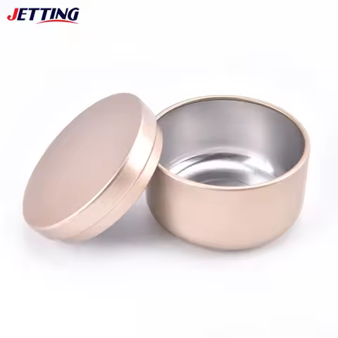1PCS Candle Tin Round Metal Tin Box Candle Tin Aluminum Jar Storage Candle Travel Tin Jewelry Candy 