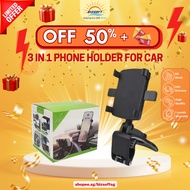 360 Handphone Car Mount & Phone Holder - Flexible & Secure Car HP Holder