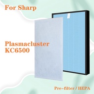 Replacement for Sharp Air Purifier Plasmacluster KC6500 Compatible H13 HEPA Filter