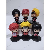 Naruto Chibby Figure set 6 PCS Sasuke Akatsuki