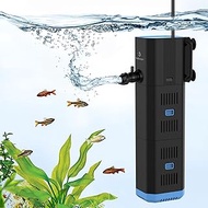fishkeeper Aquarium Filter,265GPH Fish Tank Filter for Green Water and Algae Clean,16W Multi-Layer F