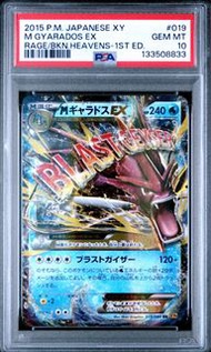 Xy9 019/080 rr psa10 日版 寶可夢 PTCG M暴鯉龍EX XY9-019 PSA10 1ED M暴鯉龍EX 破天之怒 PSA10 暴鯉龍