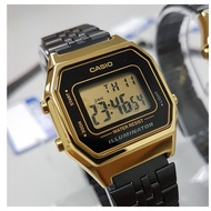 GOLD-BLACK UNISEX CASIO WATCH