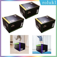[Roluk] 3 in 1 Plyometric Jumping Box Step up Box Heavy Duty Equipment Jumping Exercise Box Agility 