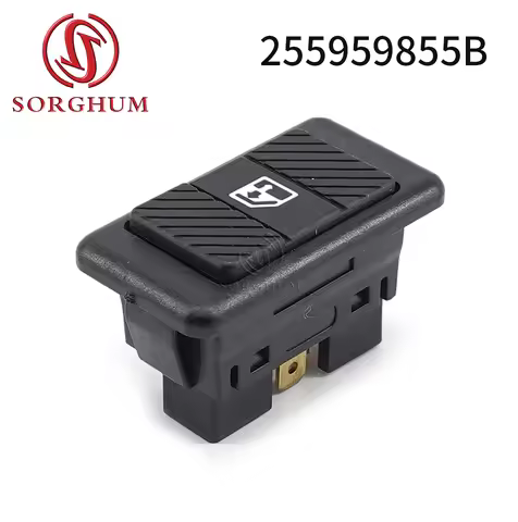 SORGHUM 255959855B For VOLKSWAGEN LT28 LT35 LT46 Van Bus Single Electric Window Control Switch 6 Pin