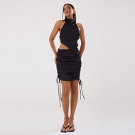 เสื้อแขนกุด คอเทเลอร์ ไหมแก้ว ฤดูร้อน Ibiza