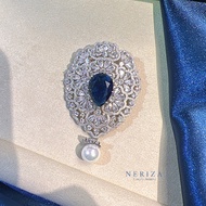 Neriza Jewelry เข็มกลัดเพชรเกรดพรีเมี่ยม ประกายไฟเทียบเท่าเพชรแท้ จัดส่งพร้อมกล่อง รหัสNP001